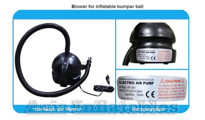De transparante 1.0mm Bal van pvc Aqua Zorbing met Kleurenpunten voor Poolgebruik