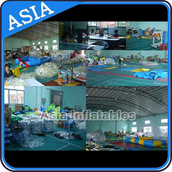 De transparante 1.0mm Bal van pvc Aqua Zorbing met Kleurenpunten voor Poolgebruik