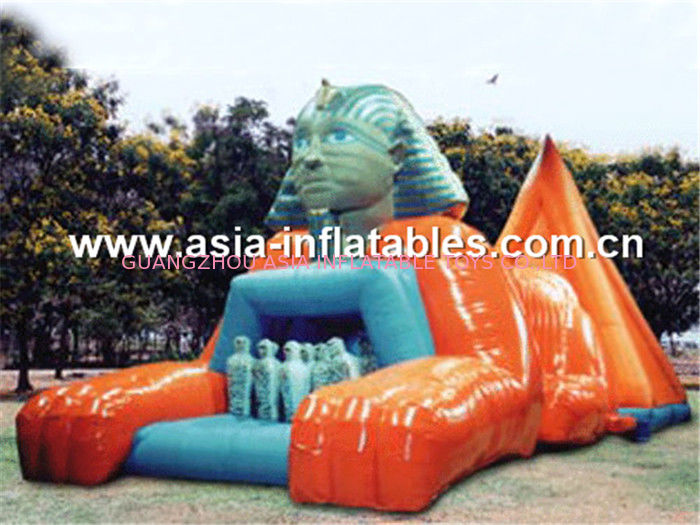 Attractive Inflatable Fun Land Games In Egypt Sphynx Shape For Children Games