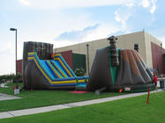 Mobile Inflatable Obstacle and Zip Line For Playground Children Games
