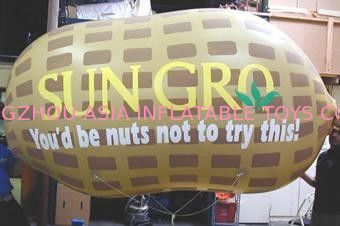 Outdoor advertising attractive peanut inflatable helium balloon