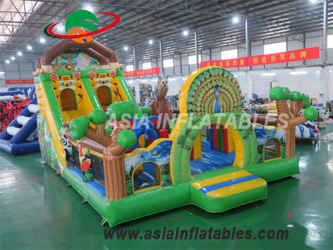 Brand - vertrager 8 X 6M Inflatable Zoo Playground voor Tiener